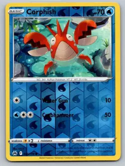 Corphish 033/159 Common Crown Zenith Pokemon Reverse Holo Near Mint - Image 1