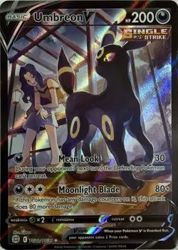 Pokemon TCG Umbreon V TG22/TG30 Holofoil SWSH09: Brilliant Stars Trainer Gallery - Image 1