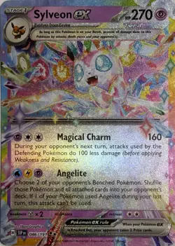 Pokemon TCG Sylveon ex 086/191 Holofoil SV08: Surging Sparks - Image 1