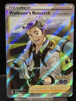 Professor's Research (Full Art) 078/078 Holofoil Pokemon GO Ultra Rare - Image 1