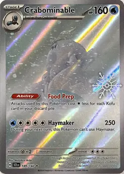Pokemon TCG Crabominable - 149/142 (Holiday Calendar) Holofoil Miscellaneous - Image 1