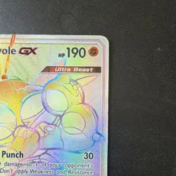 Pokemon Rainbow Buzzwole GX Secret Rare Holo Sm-Crimson Invasion 115/111 12017 - Image 3