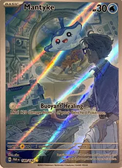 Pokemon TCG Mantyke 189/182 Paradox Rift - Image 1