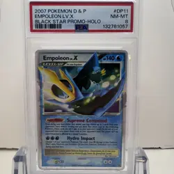 2007 Pokemon Diamond & Pearl Empoleon LV. X Black Star PROMO #DP11 Holo - PSA 8 - Image 1