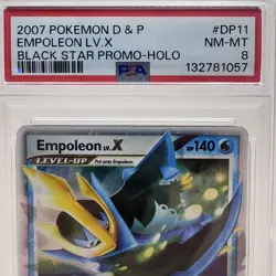 2007 Pokemon Diamond & Pearl Empoleon LV. X Black Star PROMO #DP11 Holo - PSA 8 - Image 2