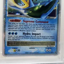 2007 Pokemon Diamond & Pearl Empoleon LV. X Black Star PROMO #DP11 Holo - PSA 8 - Image 3