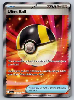 Ultra Ball 264/217 Ultra Rare Ascended Heroes Pokemon Holo Near Mint - Image 1