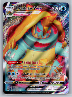 Pokemon Drednaw VMAX Champion's Path 015/073 Ultra Rare - NM - Image 1