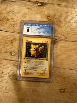 1999 Pokemon League Promo Pikachu #1 ‘Ivy Pikachu’ 1st Edition Error – CGC 8 - Image 1