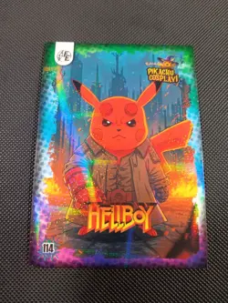Hellboy (Pikachu) #114 - Galaxy Holo - Electric Pikachu Cosplay - Pokemon - Image 1