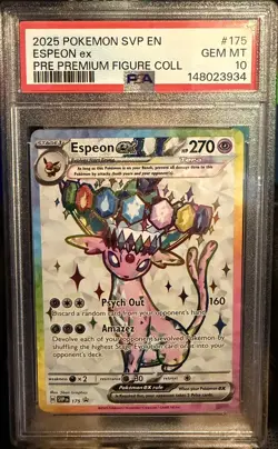 2025 Pokemon Scarlet & Violet Promos #175 Espeon Ex Full Art PSA 10 - Image 1