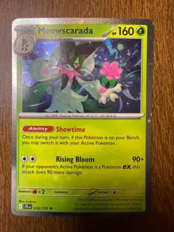 Meowscarada (Cosmo Holo) Journey Together Promo 018/159 NM/M Pokemon Holo - Image 1
