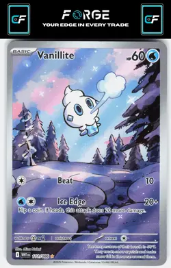 Vanillite #111/086 SV: White Flare Pokemon TCG Near Mint or Better - Image 1