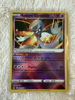Pokemon Radiant Gardevoir 069/196 Lost Origin Radiant Rare Holo NM - Image 1