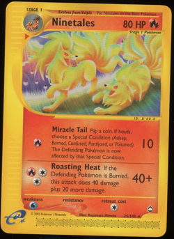 Pokemon 2002 Aquapolis - Ninetales - Non-Holo Rare - NM - 25/147 - Image 1