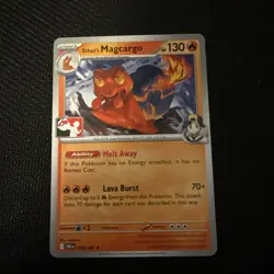 Ethan's Magcargo 036/182 Play! Pokemon Prize Pack Series 8 Stamped Non-Holo NM - Image 1
