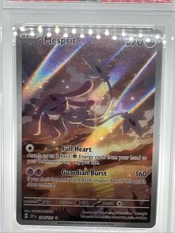 2024 POKEMON SSP EN-SURGING SPARKS #204 MESPRIT ILLUSTRATION RARE PSA 10 - Image 2