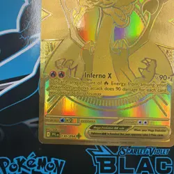 Gold Mega Charizard X EX 130/094 - English - Pokemon Phantasmal Flames - Image 4