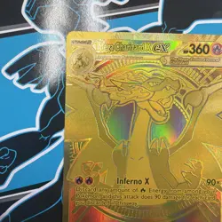 Gold Mega Charizard X EX 130/094 - English - Pokemon Phantasmal Flames - Image 5