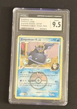 CGC 9.5 GEM MINT Empoleon FB Supreme Victors Crosshatch Holo Pokemon 27/147 - Image 1