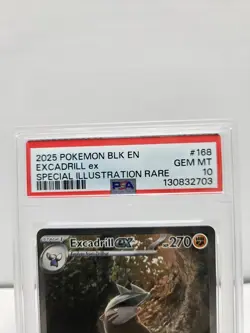 PSA 10 EXCADRILL EX 168/086 SPECIAL ILLUSTRATION RARE BLACK BOLT POKEMON - Image 2