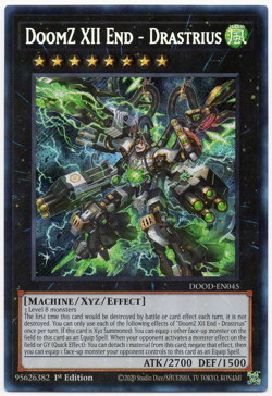 DoomZ XII End - Drastrius DOOD-EN045 Secret Rare NM Yu-Gi-Oh! TCG - Image 1