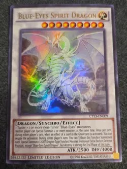 Yugioh Blue-Eyes Spirit Dragon CT13-EN009 Ultra Rare Limited Edition VLP - Image 1