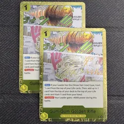 2x Gum-Gum Golden Rifle | OP15-116 | Adventure On Kami’s | One Piece TCG Playset - Image 1