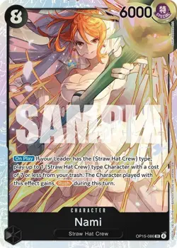 Nami (OP15-086) OP15-086 SR Adventure on Kami's Island Foil Near Mint - Image 2