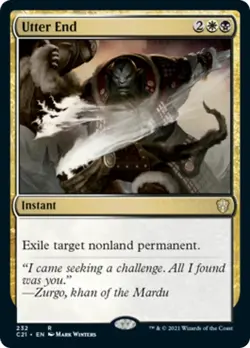 Utter End Strixhaven Commander NM White Black Rare MAGIC GATHERING CARD ABUGames - Image 1