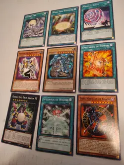 Yu-Gi-Oh! TCG 1996 1st Edition Mixed Card Lot Blue-Eyes Dark Magician 9 Cards - Image 1