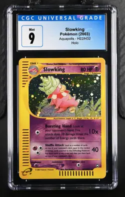 Slowking Aquapolis Holo CGC 9 MINT H22/H32 2003 Pokemon Card - Image 1