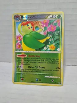 Bellossom 1/90 HGSS Undaunted Reverse Holo Vintage Rare Pokemon Card MP - Image 3