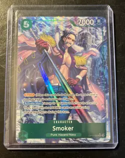 One Piece Card Game OP10-030 Smoker SR NM Alt Art Foil ENGLISH Near Mint TCG - Image 1