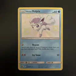 Alolan Vulpix SV8/SV94 Hidden Fates Shiny Vault Holo Rare Card - Image 1