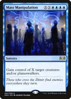 Mass Manipulation Ravnica Allegiance 42 LP pokemon card - Image 1