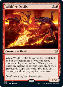 Wildfire Devils Strixhaven Commander MINT Red Rare MAGIC GATHERING CARD ABUGames - Image 1