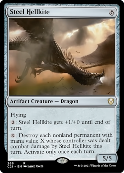 Steel Hellkite Strixhaven Commander MINT Artifact Rare MAGIC MTG CARD ABUGames - Image 1