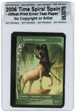 MTG Spanish 2006 Future Sight Nessian Courser 148 TEST Print Error Card - Image 1