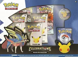 Celebrations Zacian Deluxe Pin Box Pokemon Cards 151 Go TCG Brand New & Sealed - Image 1