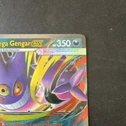 Pokemon Mega Gengar EX Full Art Holo Double Rare Me02 056/094 350 HP Card - Image 3