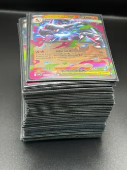 Pokemon TCG English Double Rare ex Lot 111 Cards - Image 1