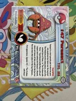 Pokemon Topps TV Animation #47 Parasect Holo Foil Card LP - Image 2