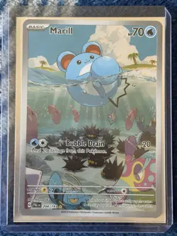 Pokemon TCG Marill Paldea Evolved Holo Card 204/193 Illustration Rare - Image 3