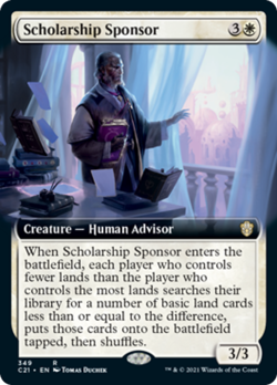 Scholarship Sponsor (Extended Art) Strixhaven Commander NM CARD ABUGames - Image 1