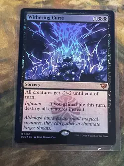 Withering Curse *FOIL* 105 Secrets of Strixhaven SOS MTG - Image 1