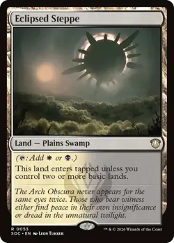 x1 Eclipsed Steppe R MTG Commander: Secrets of Strixhaven M/NM, English - Image 1
