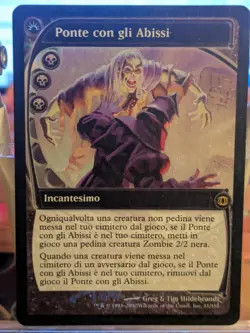 MTG FOIL ITALIAN Bridge from Below - Future Sight - Magic the Gathering Card #81 - Image 1