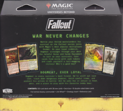 Magic: The Gathering Universes Beyond: Fallout Scrappy Survivors Commander Deck 195166228532 - Image 2