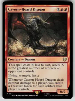Cavern-Hoard Dragon Commander: The Lord of the Rings 31 MTG NM - Image 1